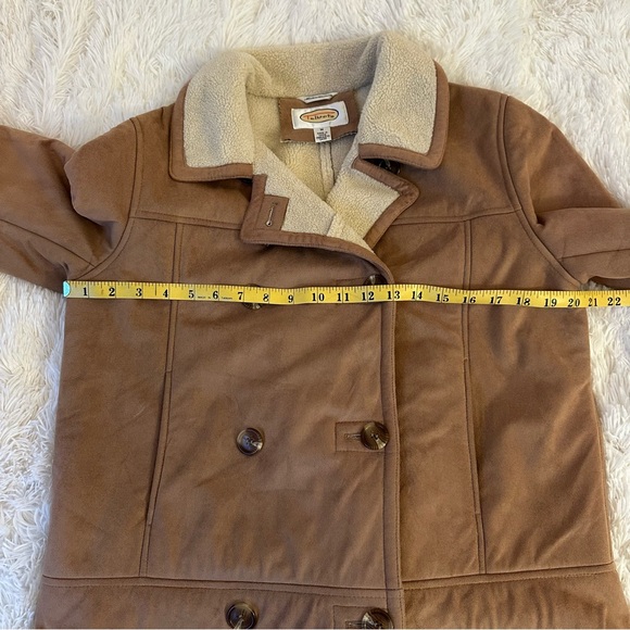Talbots Women’s Faux Suede Sherpa Lined Winter Jacket Size: Medium - Picture 6 of 10